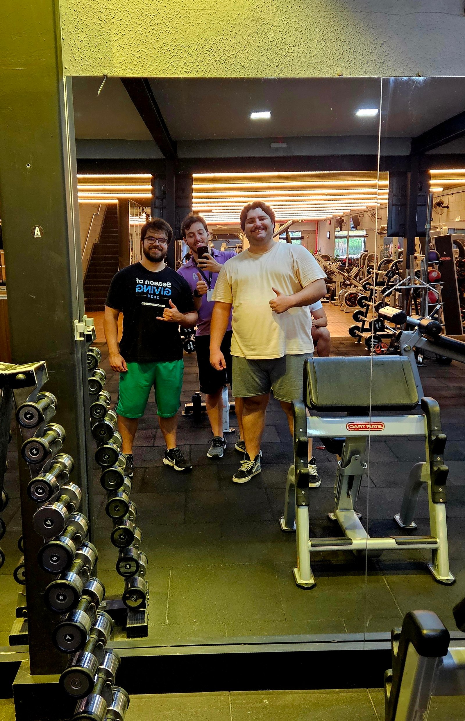 Treino com aluno 1