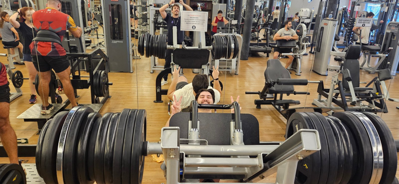 Treino com aluno 9