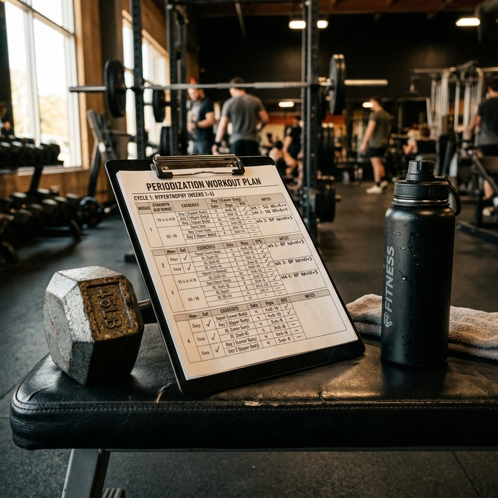 Planilha de periodização de treino na academia
